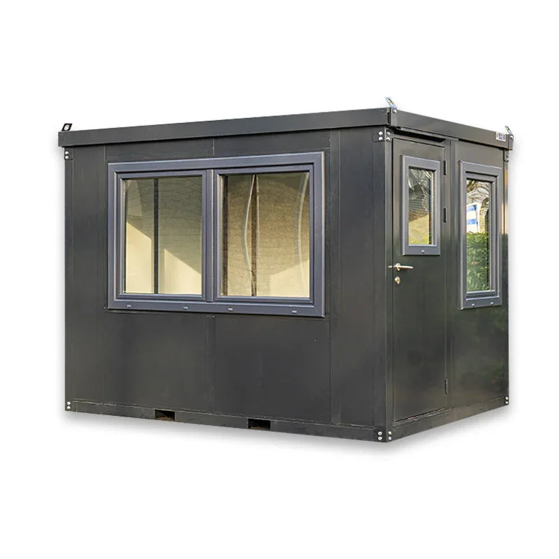 Bürocontainer Anthrazit – 3 × 2 m mit Doppelfenster